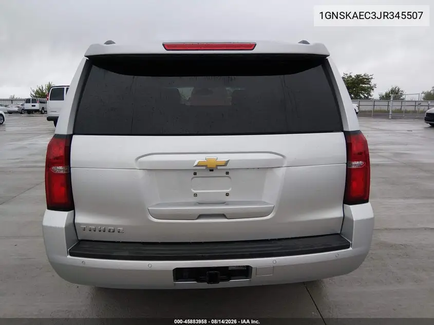 2018 CHEVROLET TAHOE VIN 1GNSKAEC3JR345507 — фото 18