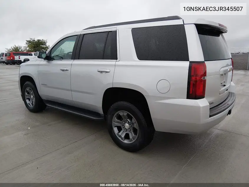 2018 CHEVROLET TAHOE VIN 1GNSKAEC3JR345507 — фото 3
