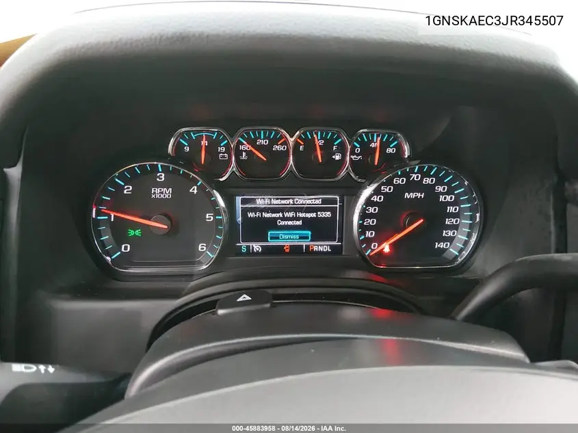 2018 CHEVROLET TAHOE VIN 1GNSKAEC3JR345507 — фото 7