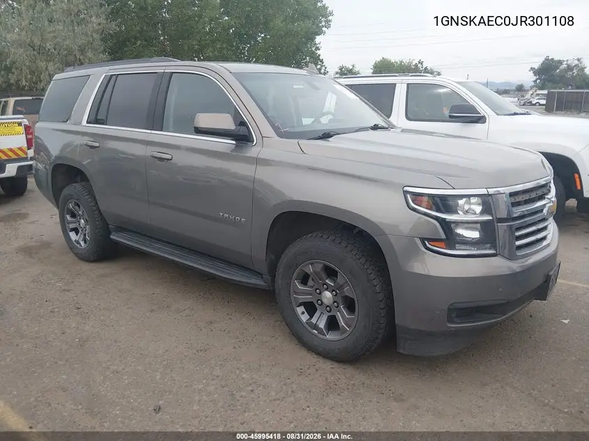 CHEVROLET TAHOE 2018, VIN 1GNSKAEC0JR301108