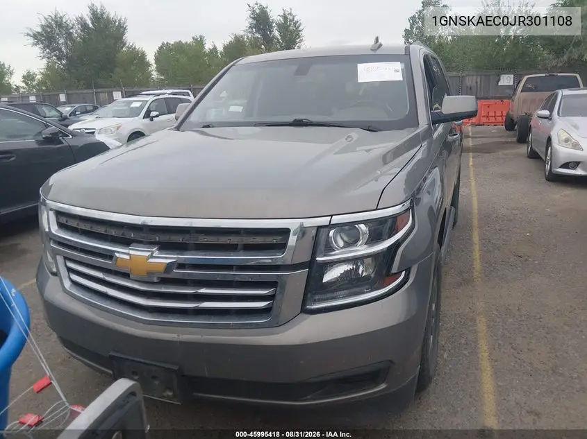 2018 CHEVROLET TAHOE VIN 1GNSKAEC0JR301108 — фото 14