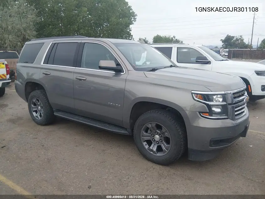 2018 CHEVROLET TAHOE VIN 1GNSKAEC0JR301108 — фото 15