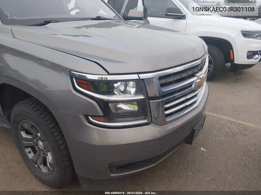 2018 CHEVROLET TAHOE VIN 1GNSKAEC0JR301108 — фото 6