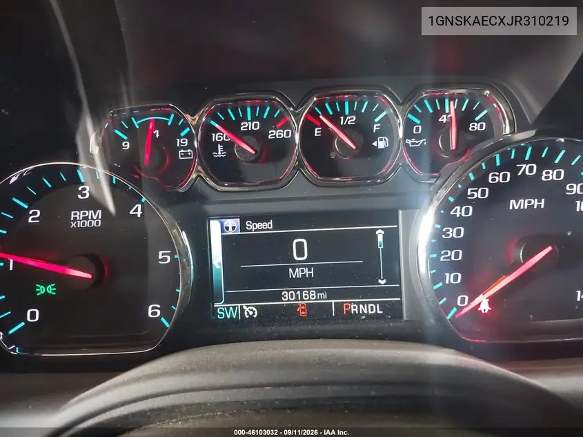 2018 CHEVROLET TAHOE VIN 1GNSKAECXJR310219 — фото 7