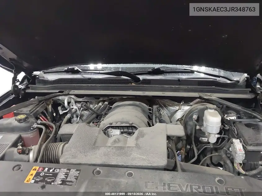 2018 CHEVROLET TAHOE VIN 1GNSKAEC3JR348763 — фото 10