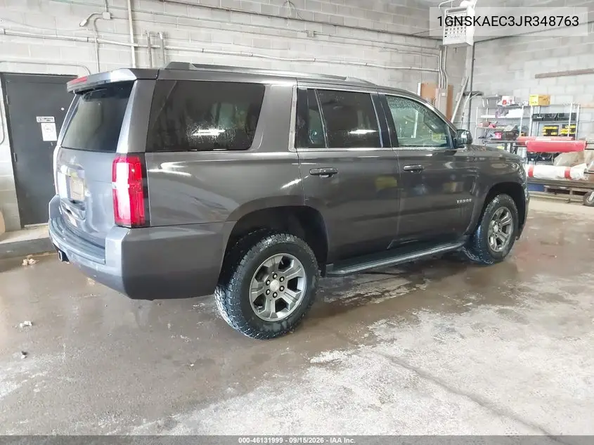 2018 CHEVROLET TAHOE VIN 1GNSKAEC3JR348763 — фото 4