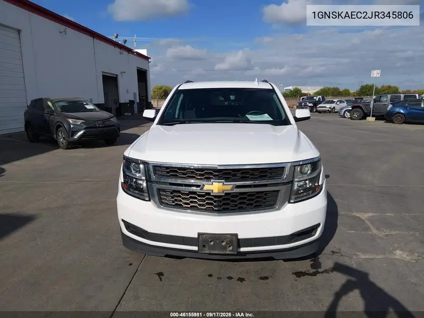 2018 CHEVROLET TAHOE VIN 1GNSKAEC2JR345806 — фото 12