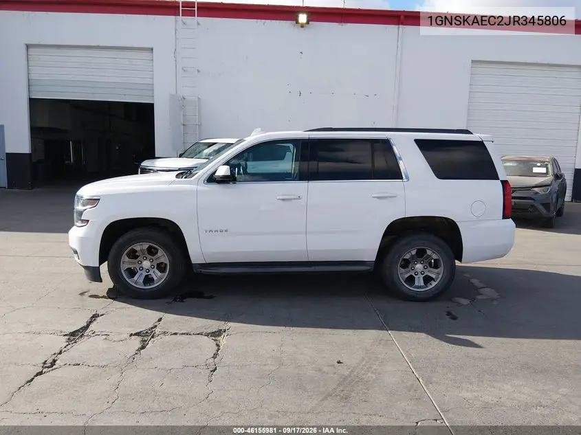 2018 CHEVROLET TAHOE VIN 1GNSKAEC2JR345806 — фото 14