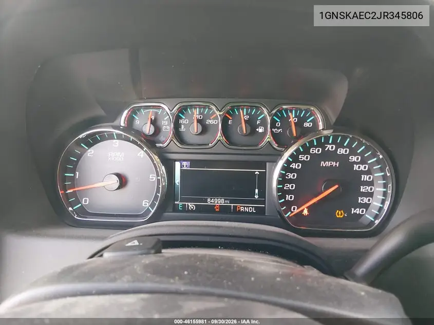 2018 CHEVROLET TAHOE VIN 1GNSKAEC2JR345806 — фото 15