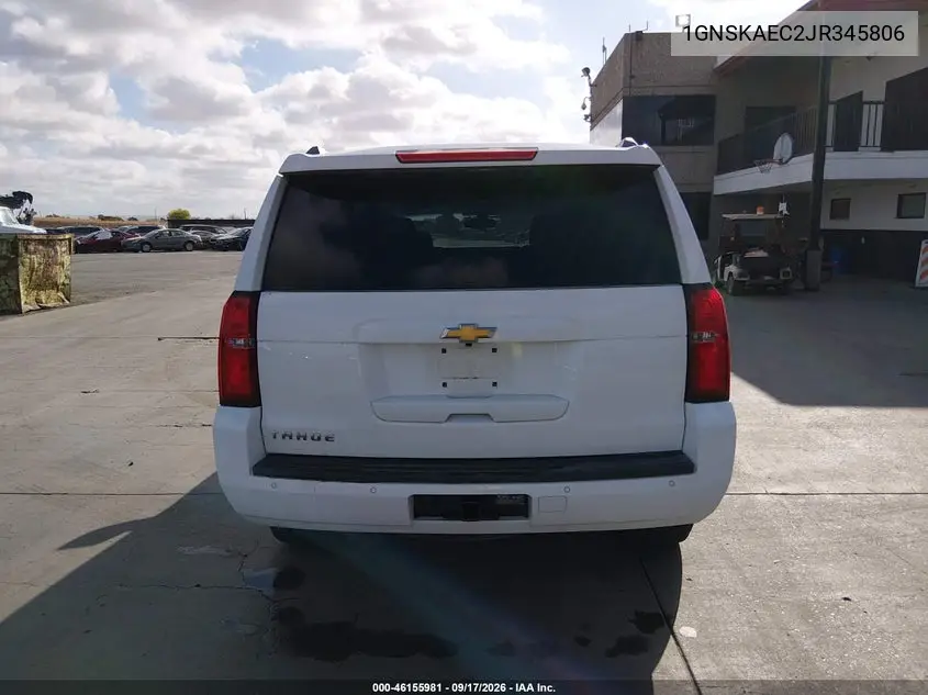 2018 CHEVROLET TAHOE VIN 1GNSKAEC2JR345806 — фото 16