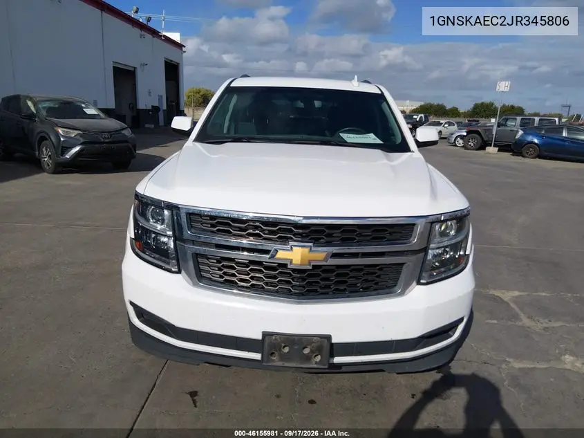 2018 CHEVROLET TAHOE VIN 1GNSKAEC2JR345806 — фото 6