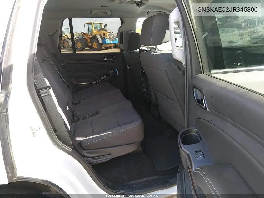 2018 CHEVROLET TAHOE VIN 1GNSKAEC2JR345806 — фото 8
