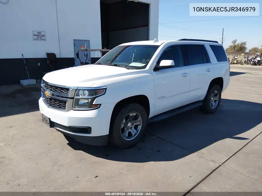 2018 CHEVROLET TAHOE VIN 1GNSKAEC5JR346979 — фото 2