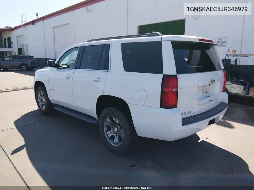 2018 CHEVROLET TAHOE VIN 1GNSKAEC5JR346979 — фото 3