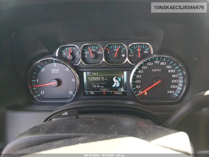 2018 CHEVROLET TAHOE VIN 1GNSKAEC5JR346979 — фото 7