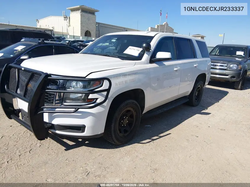 2018 CHEVROLET TAHOE VIN 1GNLCDECXJR233337 — фото 2