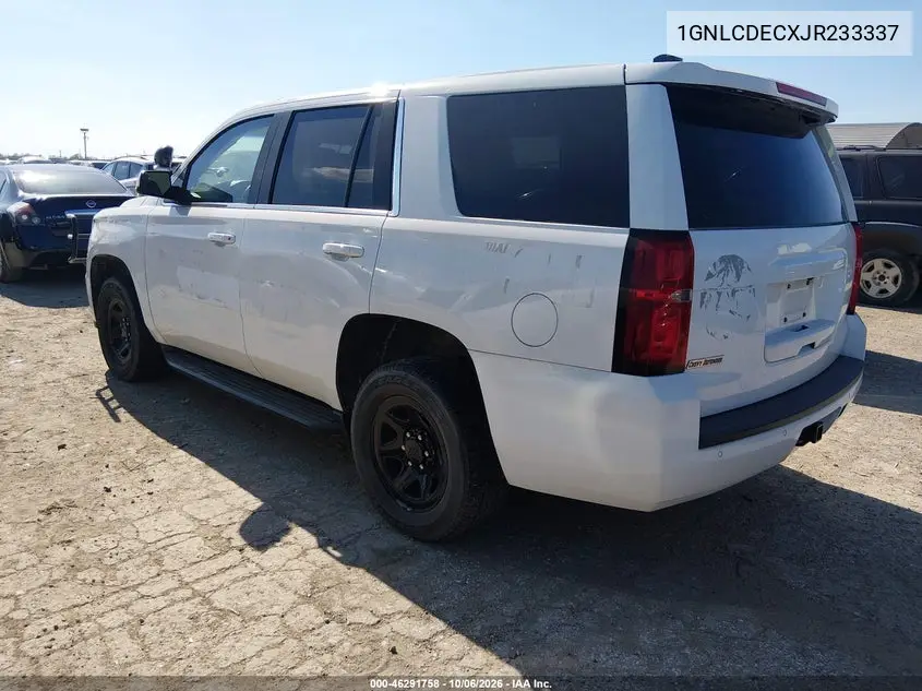 2018 CHEVROLET TAHOE VIN 1GNLCDECXJR233337 — фото 3