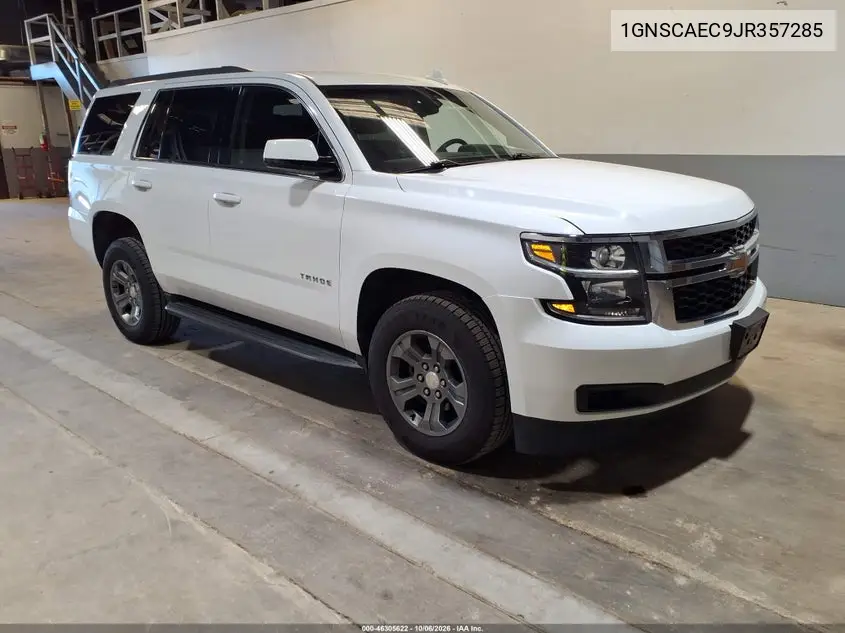 CHEVROLET TAHOE 2018, VIN 1GNSCAEC9JR357285