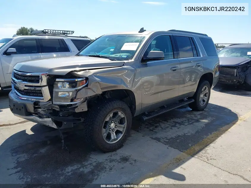 2018 CHEVROLET TAHOE VIN 1GNSKBKC1JR220242 — фото 2