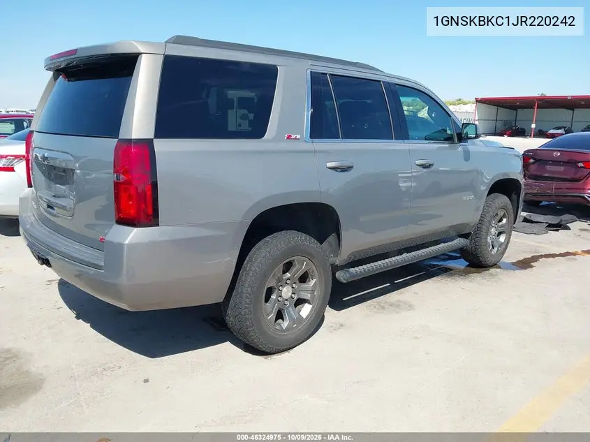 2018 CHEVROLET TAHOE VIN 1GNSKBKC1JR220242 — фото 4