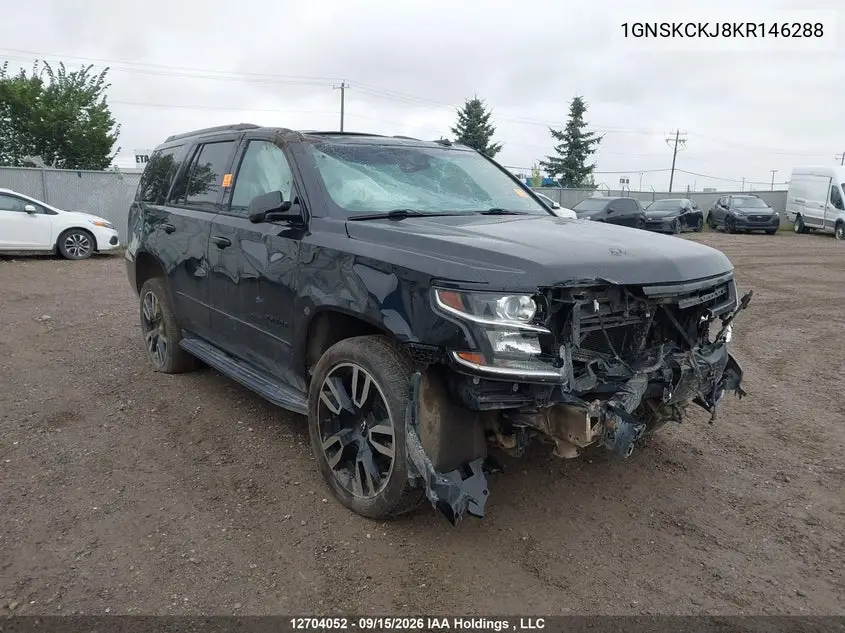 CHEVROLET TAHOE 2019, VIN 1GNSKCKJ8KR146288