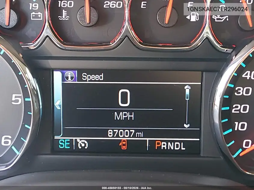 2020 CHEVROLET TAHOE VIN 1GNSKAEC7LR296024 — фото 16