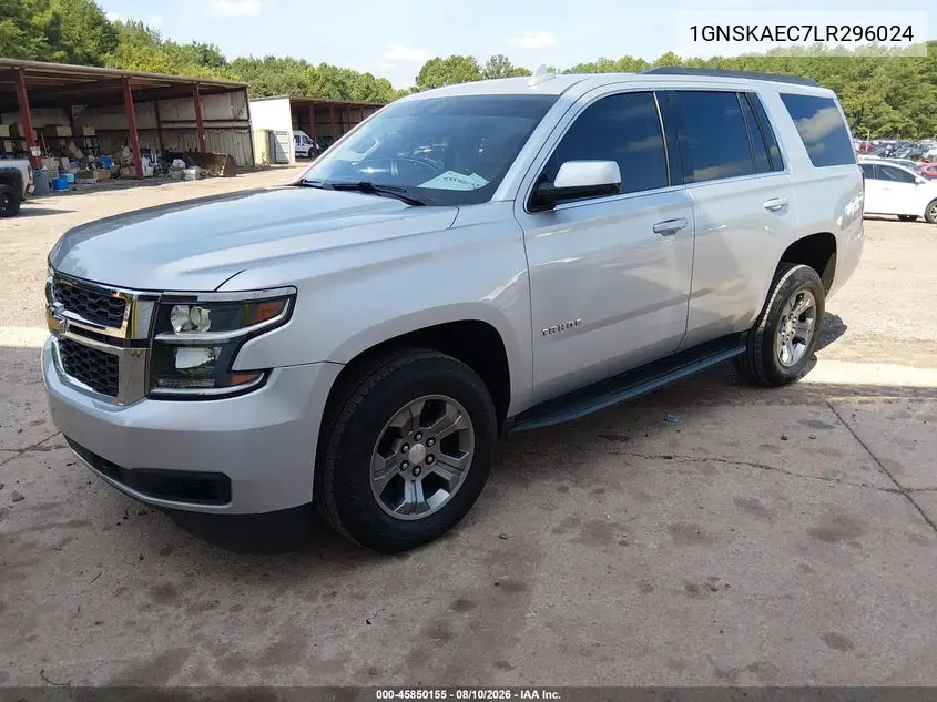 2020 CHEVROLET TAHOE VIN 1GNSKAEC7LR296024 — фото 2