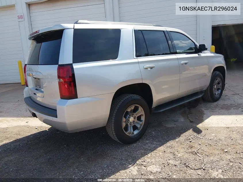 2020 CHEVROLET TAHOE VIN 1GNSKAEC7LR296024 — фото 4