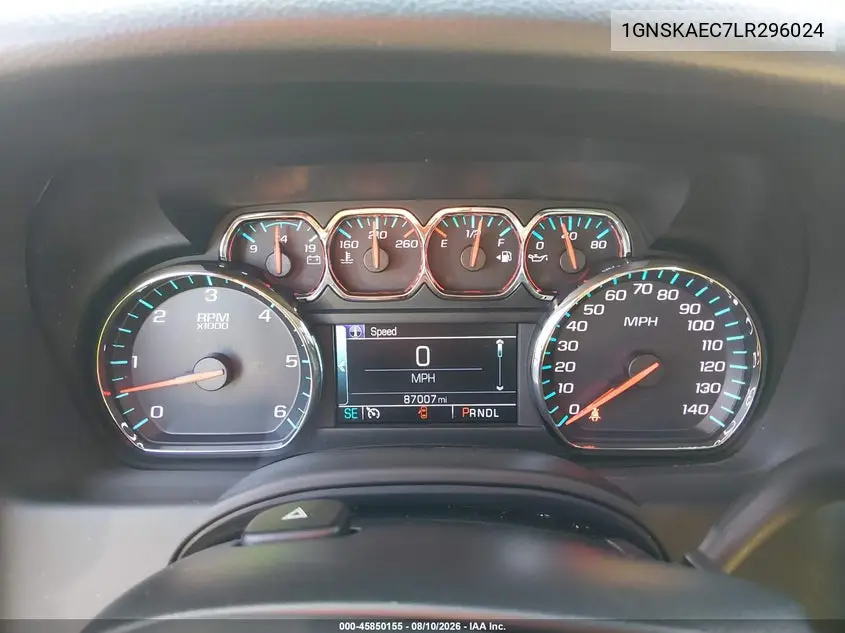 2020 CHEVROLET TAHOE VIN 1GNSKAEC7LR296024 — фото 7