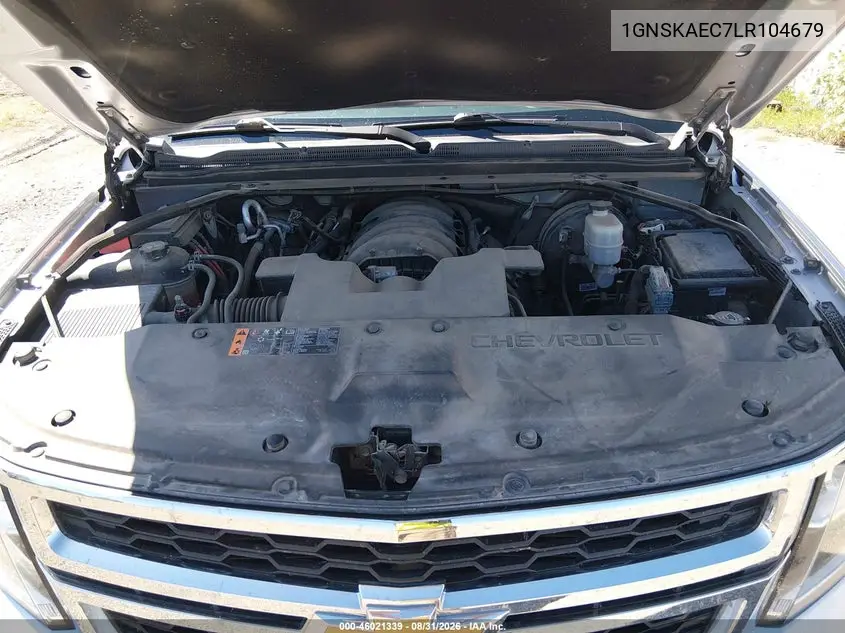 2020 CHEVROLET TAHOE VIN 1GNSKAEC7LR104679 — фото 10