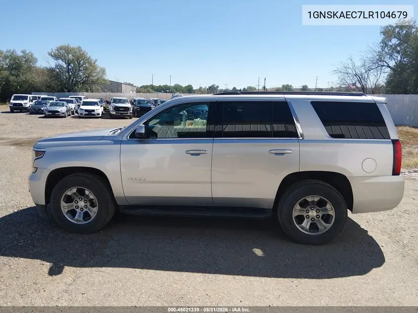 2020 CHEVROLET TAHOE VIN 1GNSKAEC7LR104679 — фото 19