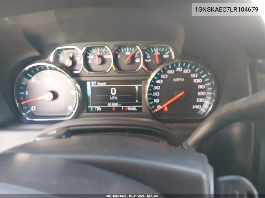 2020 CHEVROLET TAHOE VIN 1GNSKAEC7LR104679 — фото 7
