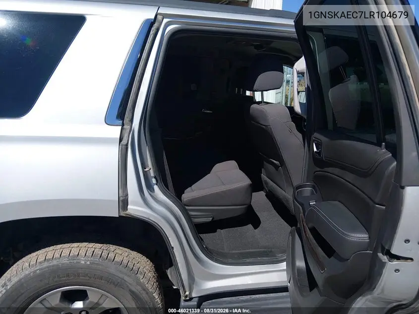 2020 CHEVROLET TAHOE VIN 1GNSKAEC7LR104679 — фото 8