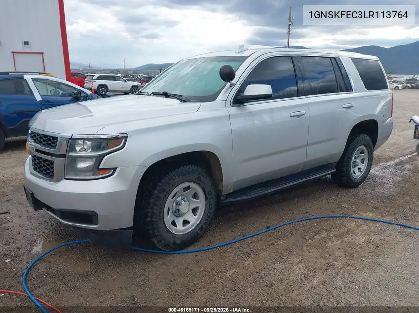 2020 CHEVROLET TAHOE VIN 1GNSKFEC3LR113764 — фото 2