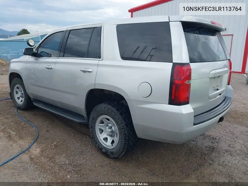 2020 CHEVROLET TAHOE VIN 1GNSKFEC3LR113764 — фото 3