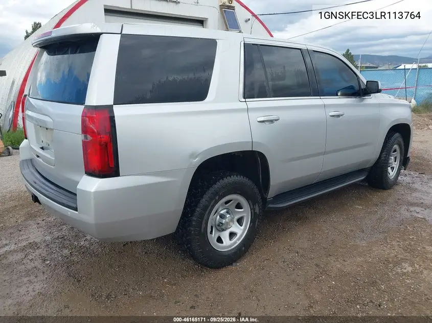 2020 CHEVROLET TAHOE VIN 1GNSKFEC3LR113764 — фото 4