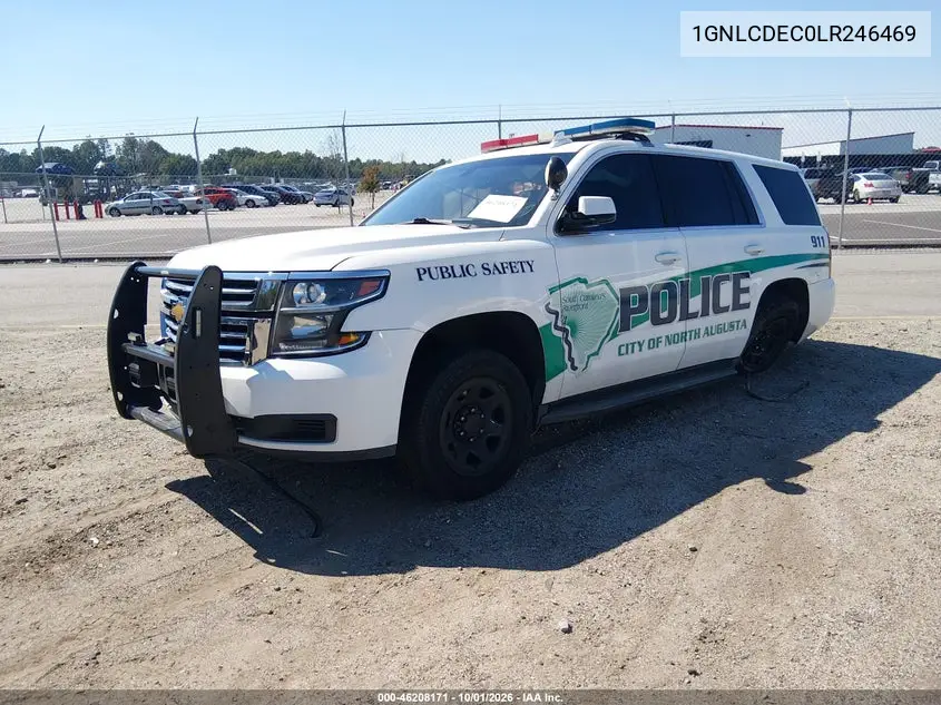 2020 CHEVROLET TAHOE VIN 1GNLCDEC0LR246469 — фото 2