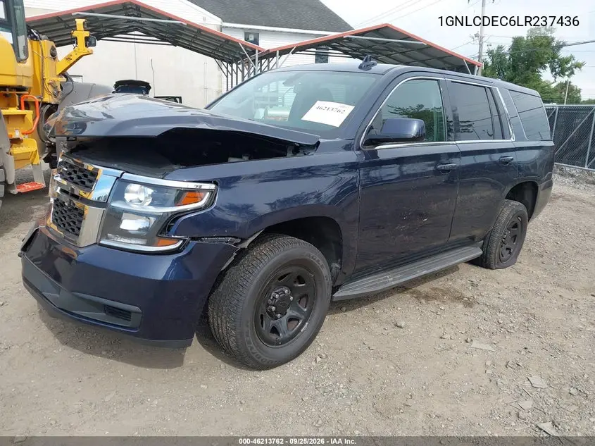 2020 CHEVROLET TAHOE VIN 1GNLCDEC6LR237436 — фото 2