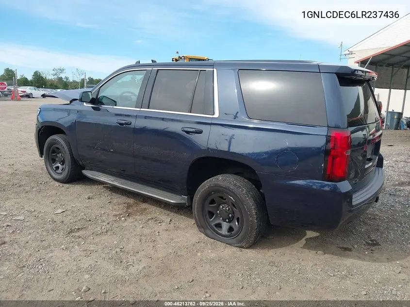 2020 CHEVROLET TAHOE VIN 1GNLCDEC6LR237436 — фото 3