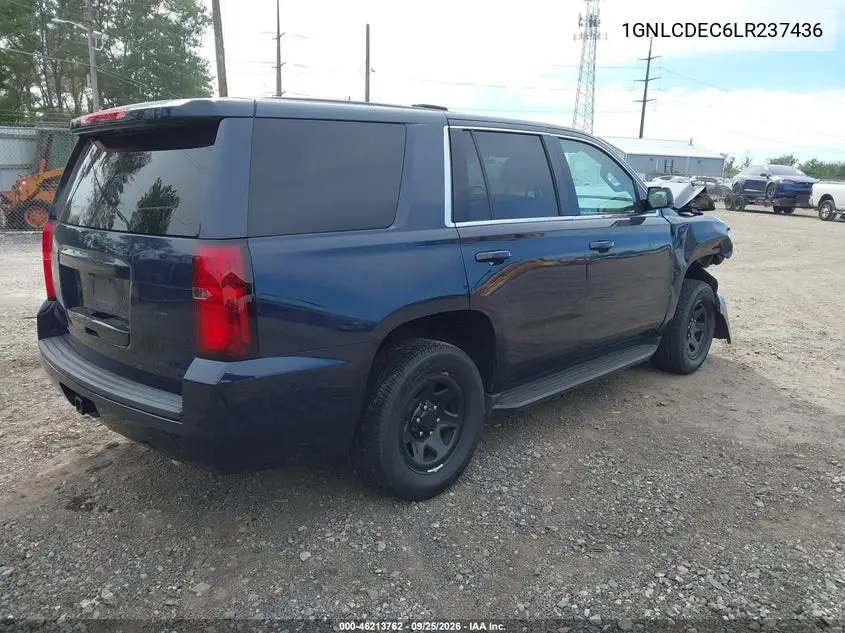 2020 CHEVROLET TAHOE VIN 1GNLCDEC6LR237436 — фото 4
