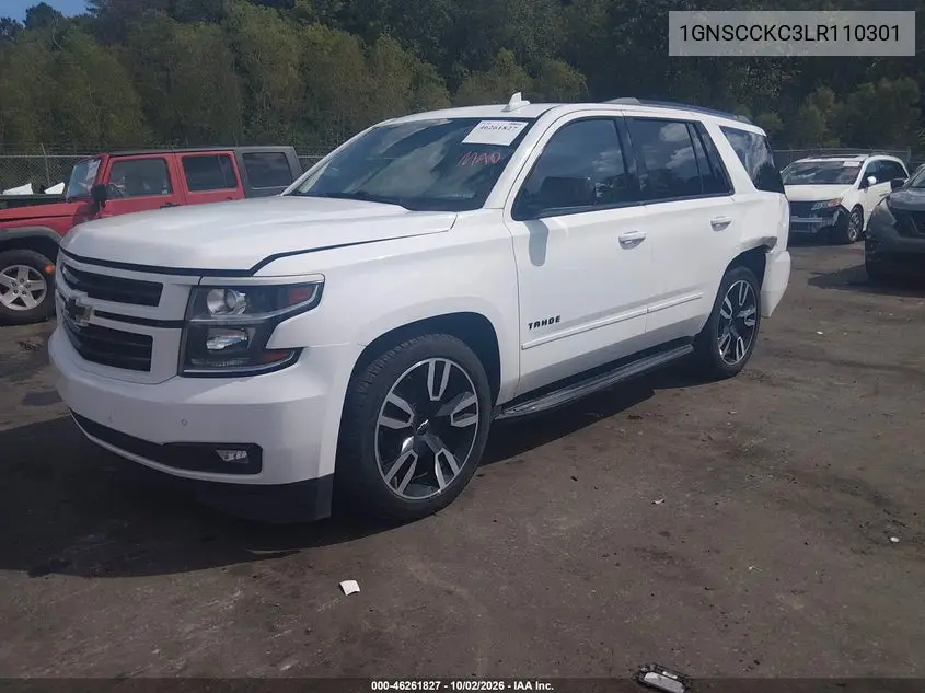 2020 CHEVROLET TAHOE VIN 1GNSCCKC3LR110301 — фото 2