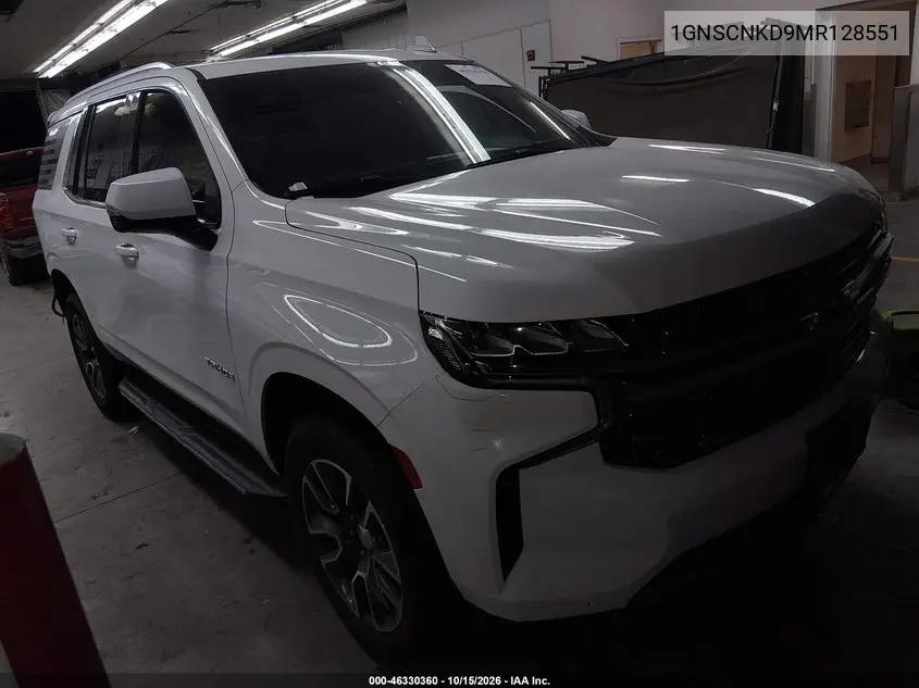 CHEVROLET TAHOE 2021, VIN 1GNSCNKD9MR128551
