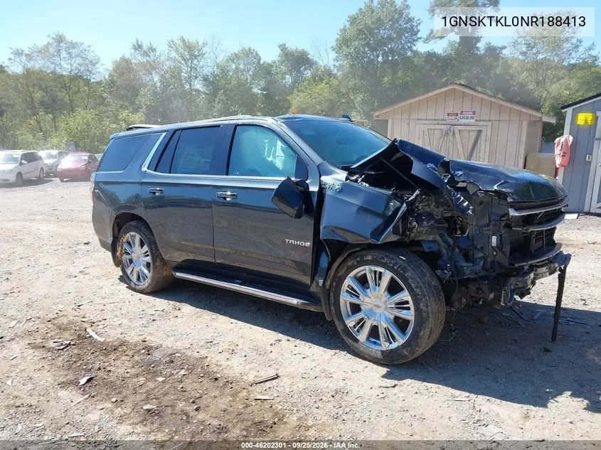 CHEVROLET TAHOE 2022, VIN 1GNSKTKL0NR188413