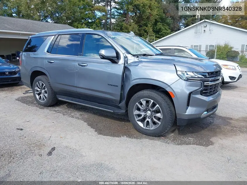 CHEVROLET TAHOE 2022, VIN 1GNSKNKD8NR340328