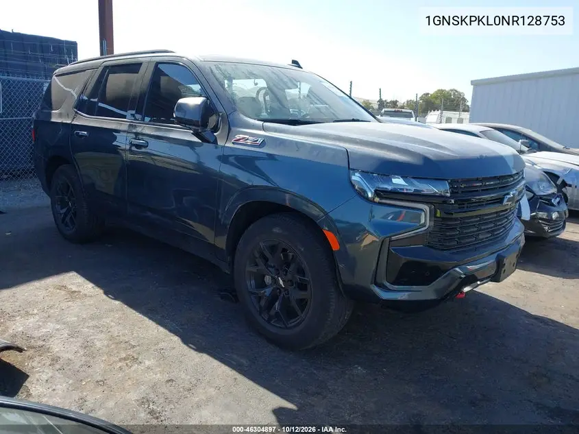 CHEVROLET TAHOE 2022, VIN 1GNSKPKL0NR128753