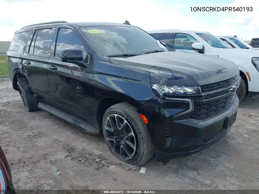 CHEVROLET TAHOE 2023, VIN 1GNSCRKD4PR540193