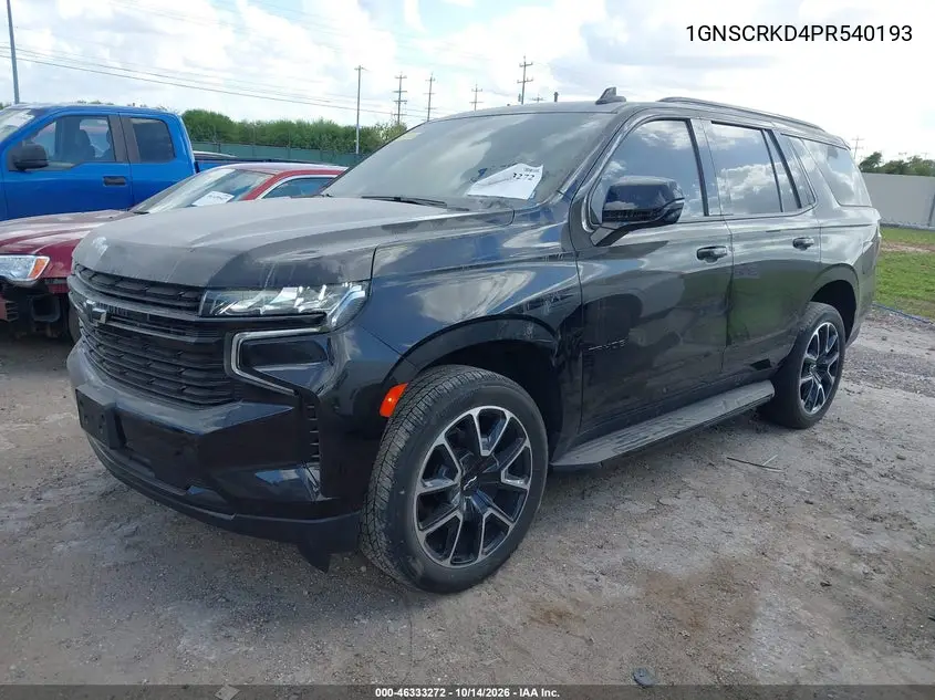 2023 CHEVROLET TAHOE VIN 1GNSCRKD4PR540193 — фото 2