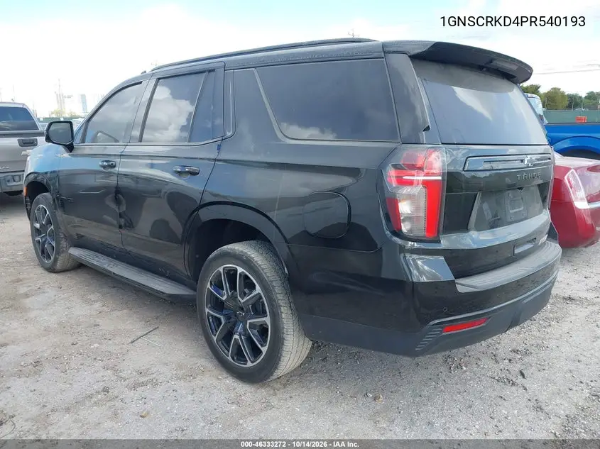 2023 CHEVROLET TAHOE VIN 1GNSCRKD4PR540193 — фото 3