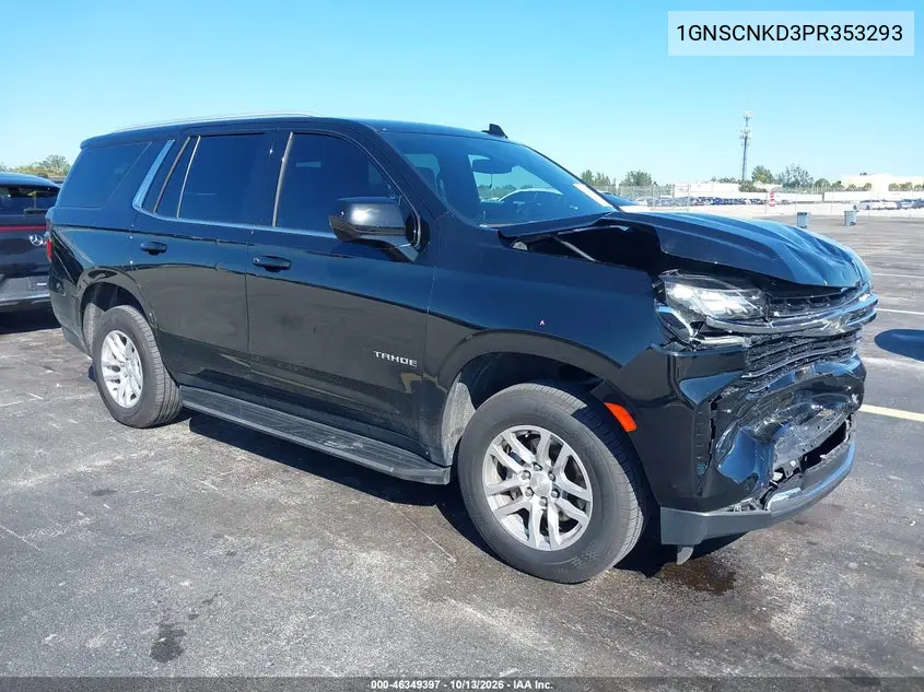 CHEVROLET TAHOE 2023, VIN 1GNSCNKD3PR353293