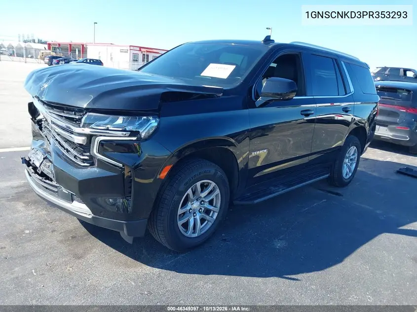 2023 CHEVROLET TAHOE VIN 1GNSCNKD3PR353293 — фото 2